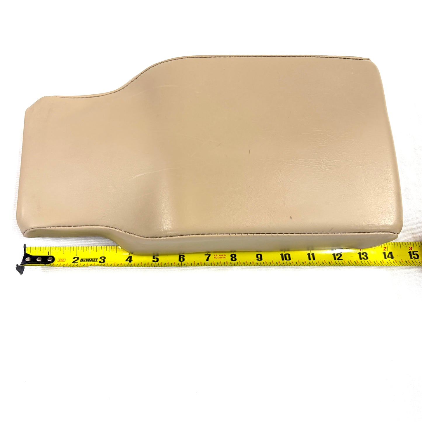 2000-2005 Buick LeSabre Center Console Lid Armrest OEM Cashmere Beige Tan Leather 13.5"