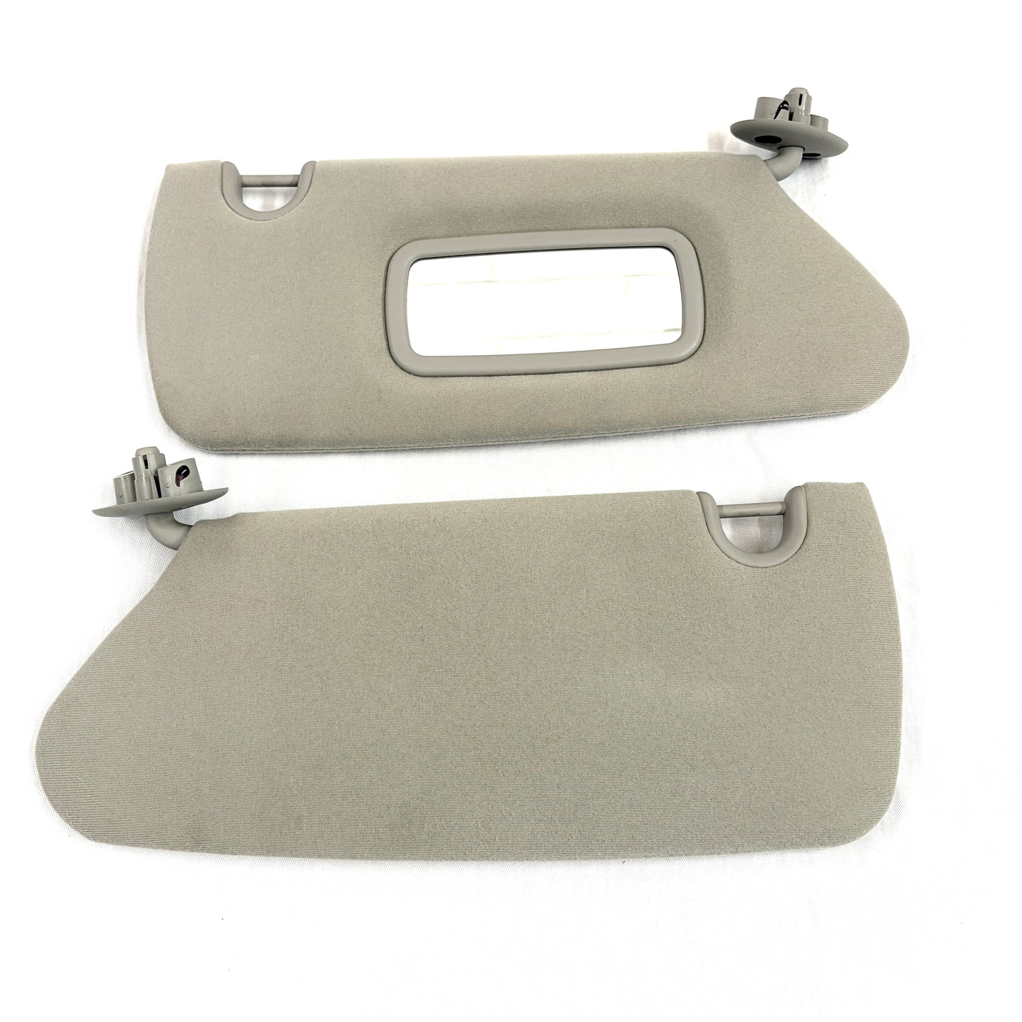2005-2011 Dodge Dakota Sun Visors Driver Passenger Pair Shades OEM Gray