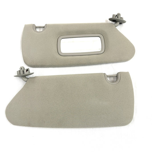 2005-2011 Dodge Dakota Sun Visors Driver Passenger Pair Shades OEM Gray