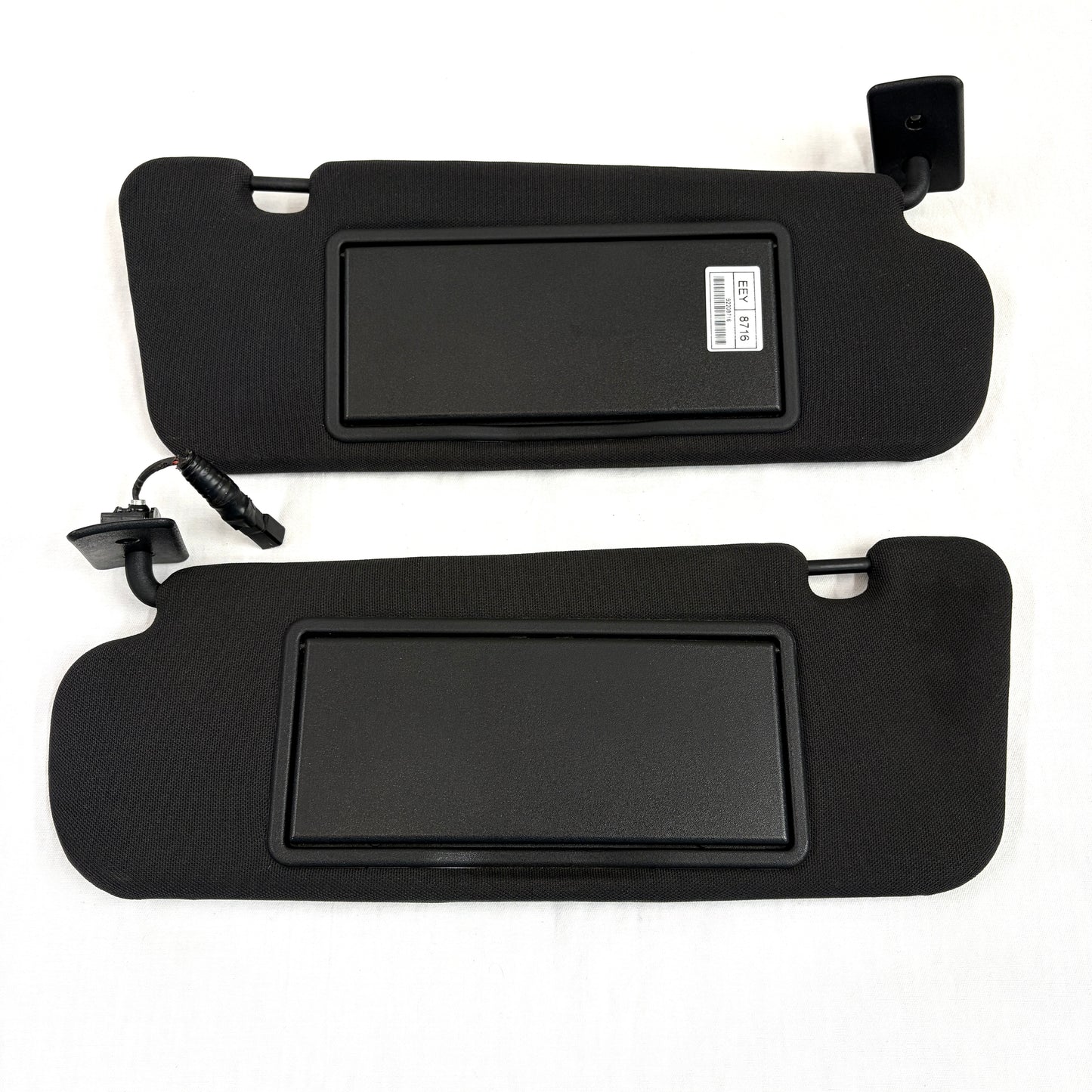2008-2009 Pontiac G8 Sun Visors Driver Passenger PAIR OEM BLACK Illumination