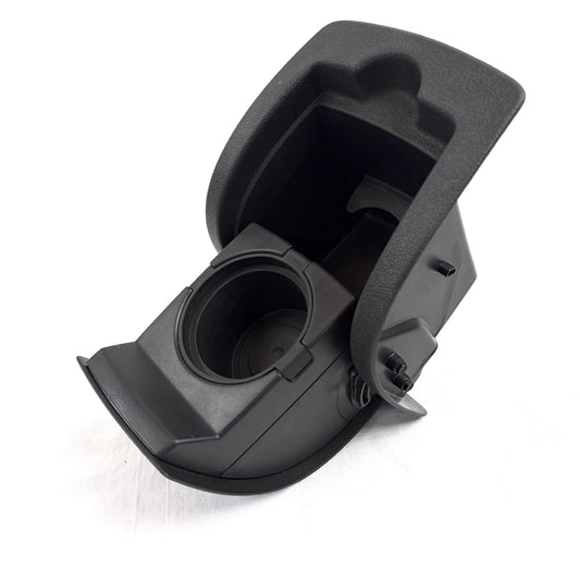 2006-2010 Hummer H3 Rear Cup Holder Fold-Out Back Seat Black Plastic OEM