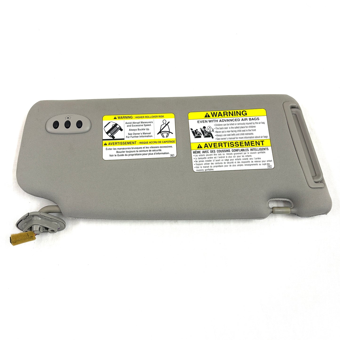 2006-2014 Subaru Tribeca B9 Driver Sun Visor OEM Gray Left Side Shade W/ Homelink