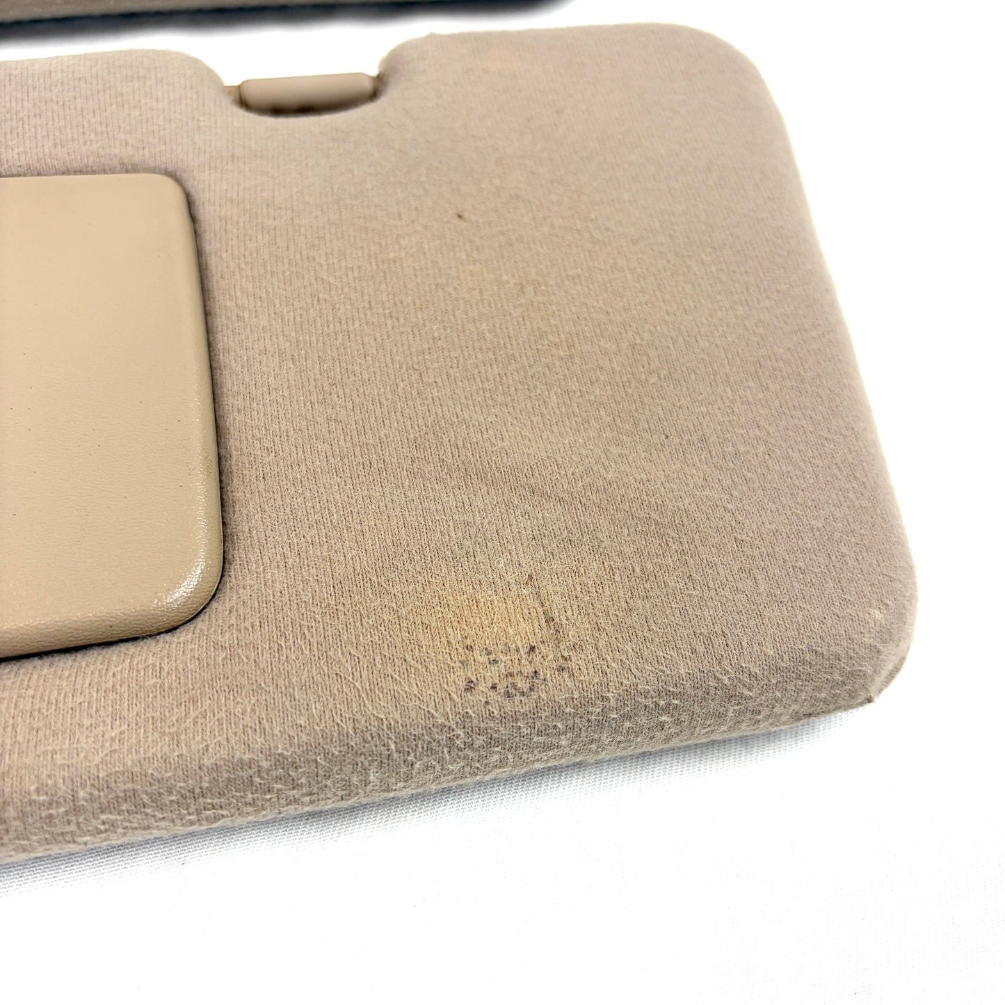 1997-2001 Toyota Camry Sun Visors OEM Tan Beige Passenger Driver Pair Shades Illuminated Mirrors