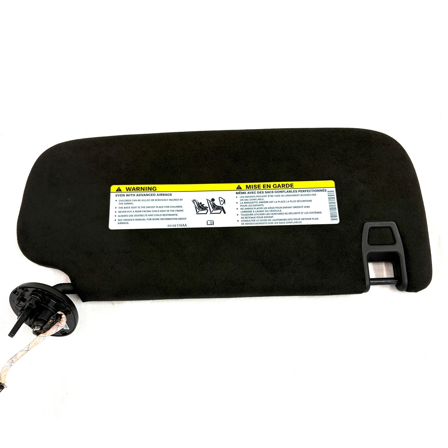 2014-2026 Dodge Durango Sun Visor Driver Left OEM Lights Black ALCANTARA SUEDE