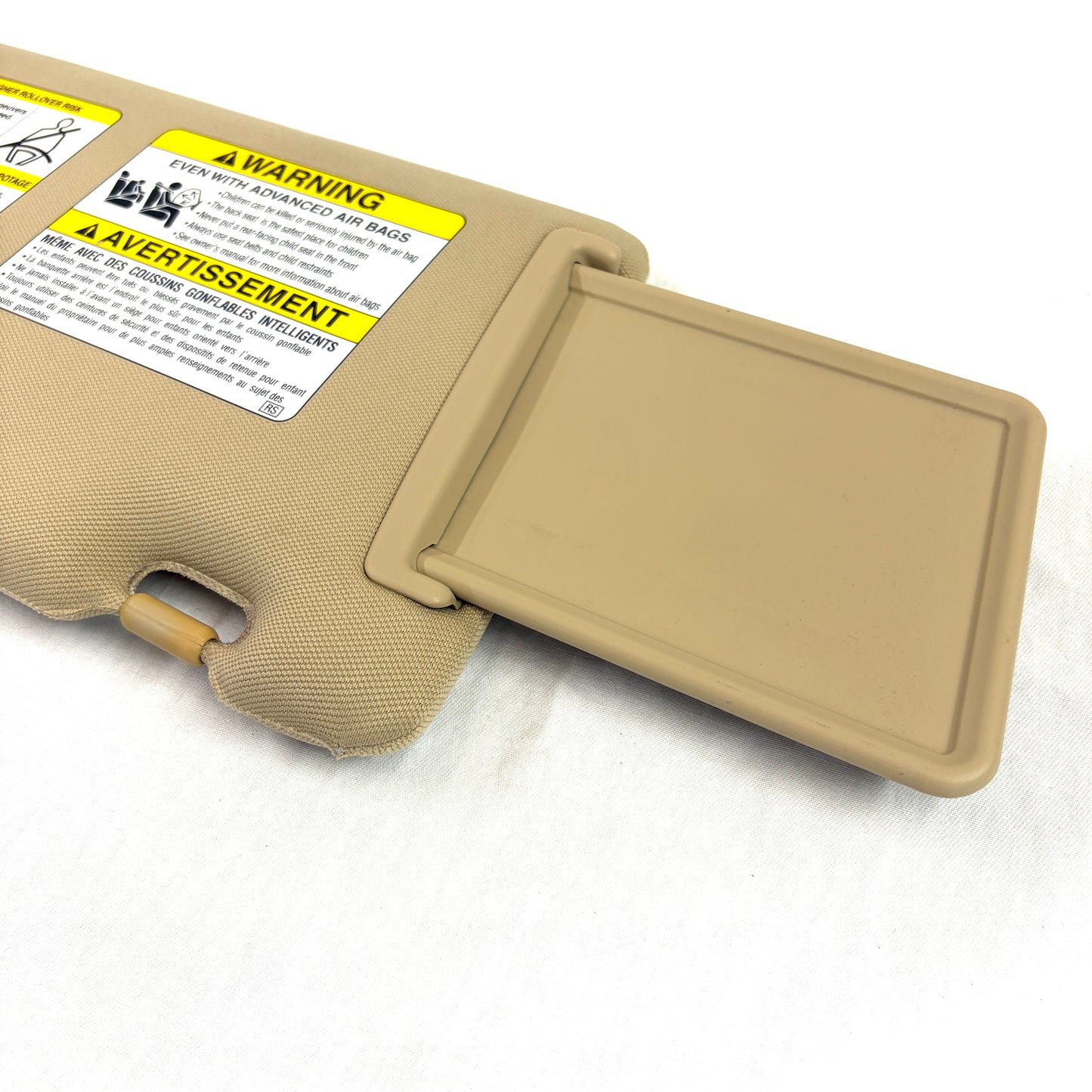 2006-2014 Subaru Tribeca B9 Driver Sun Visor OEM Tan Beige Left Shade Light Mirror Homelink