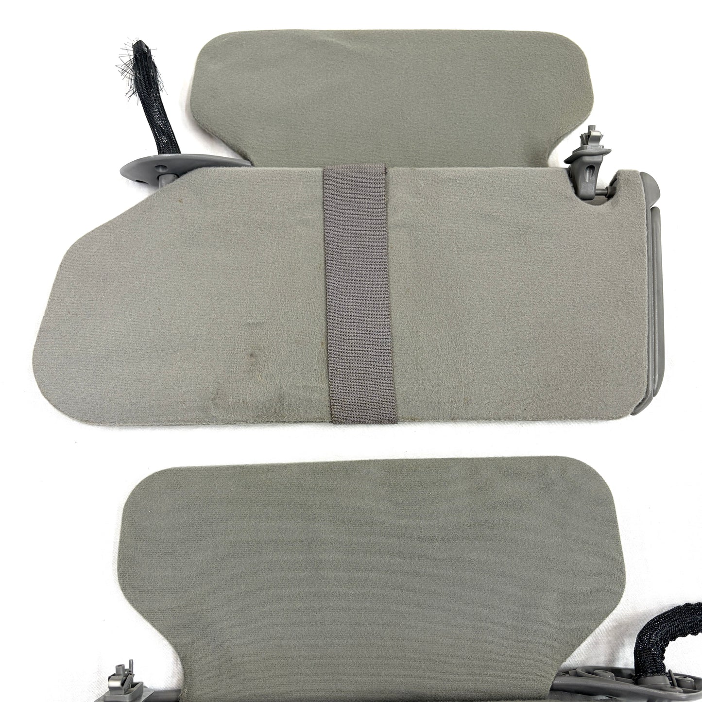 1995-2005 Chevy Blazer Sun Visors OEM Gray Passenger Driver Deluxe Dual Shades W/ Lights