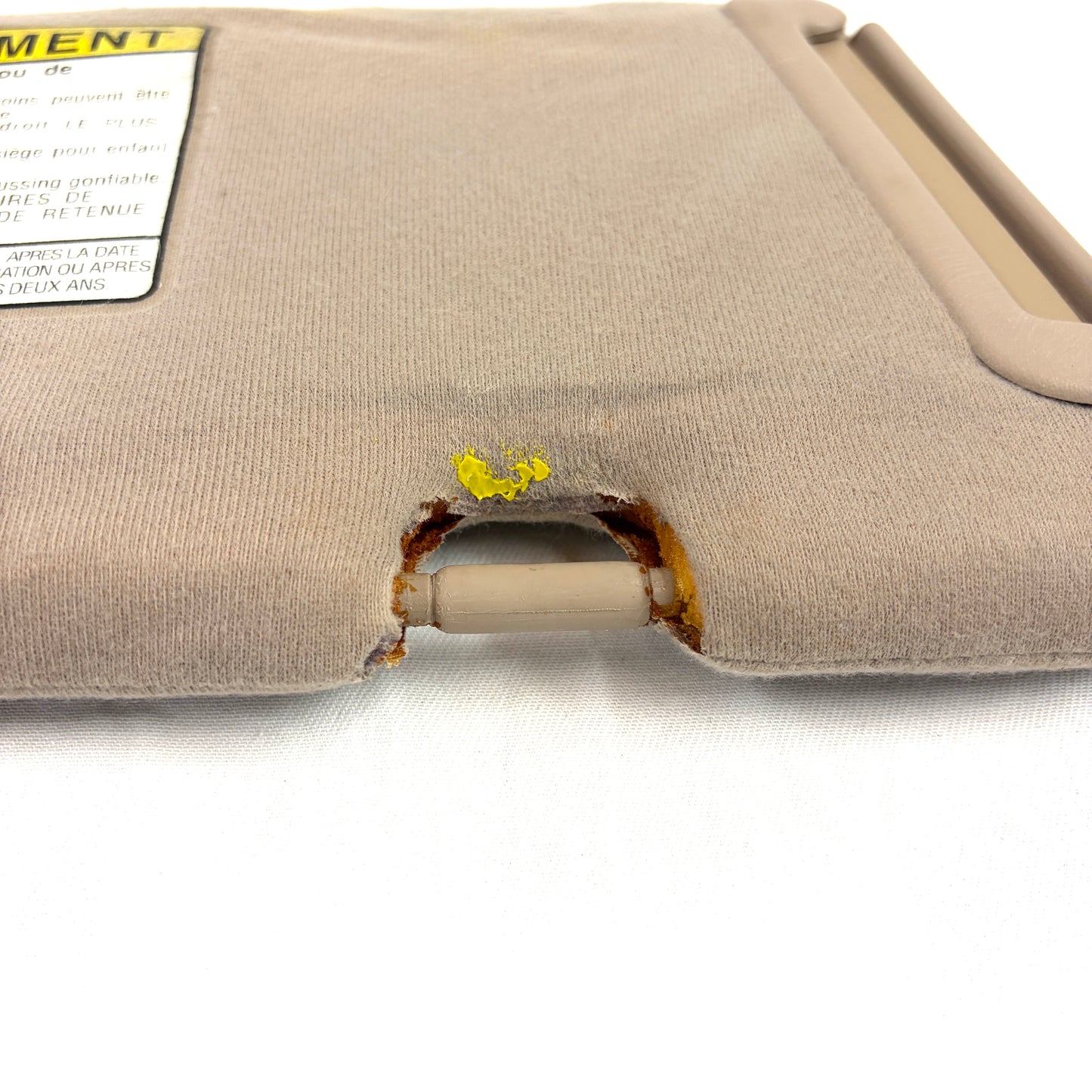 1997-2001 Toyota Camry Sun Visor Driver Left Side Shade Cloth OEM Tan Beige Brown