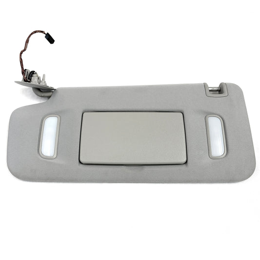 2007-2016 Traverse Acadia Sun Visor Driver Left OEM Lighted Mirror Titanium Gray