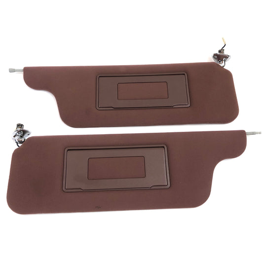 1981-1989 Lincoln Town Car Sun Visors OEM Pair Driver Passenger Maroon Burgundy Red