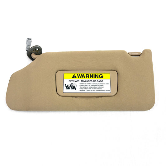 2003-2007 Honda Accord Sun Visor Driver Side Left Shade OEM Tan Beige W/ Illumination
