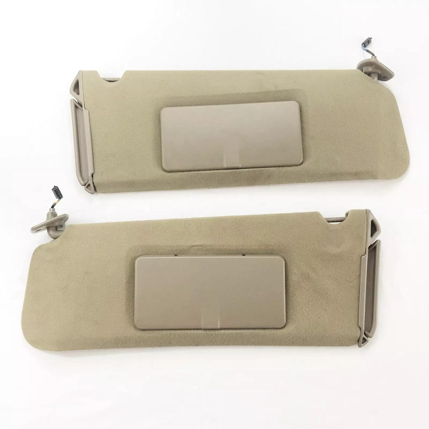 1995-1999 Chevy Suburban Sun Visors OEM Pair Left Right Beige Tan W/ Lights